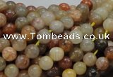 CAG762 15.5 inches 6mm round yellow agate gemstone beads wholesale