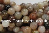 CAG763 15.5 inches 8mm round yellow agate gemstone beads wholesale