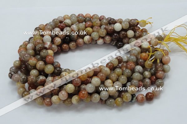 CAG764 15.5 inches 10mm round yellow agate gemstone beads wholesale