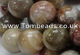 CAG768 15.5 inches 18mm round yellow agate gemstone beads wholesale