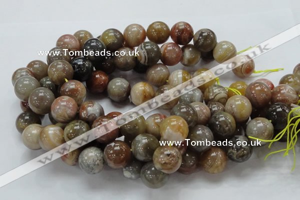 CAG768 15.5 inches 18mm round yellow agate gemstone beads wholesale