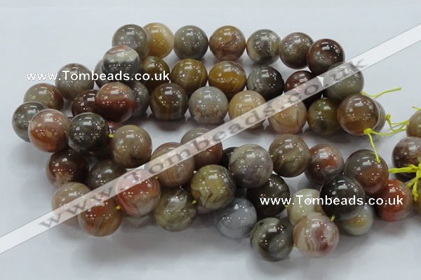 CAG769 15.5 inches 20mm round yellow agate gemstone beads wholesale