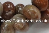 CAG772 15.5 inches 14*20mm rondelle yellow agate gemstone beads