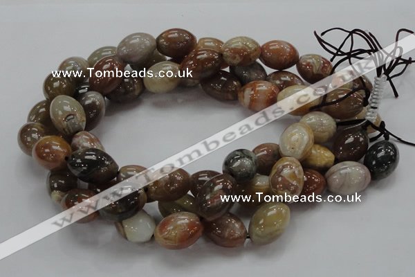 CAG774 15.5 inches 16*21mm rice yellow agate gemstone beads
