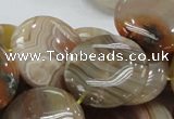 CAG778 15.5 inches 25mm flat round yellow agate gemstone beads