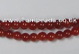 CAG7856 15.5 inches 4mm round red agate beads wholesale