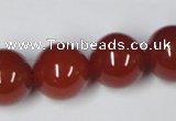 CAG7858 15.5 inches 20mm round red agate beads wholesale