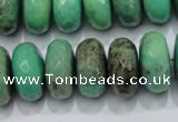 CAG7890 15.5 inches 13*18mm faceted rondelle grass agate beads