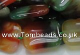 CAG793 15.5 inches 22*30mm rectangle rainbow agate gemstone beads