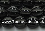 CAG8002 15.5 inches 12mm carved round black agate beads