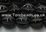 CAG8003 15.5 inches 14mm carved round black agate beads