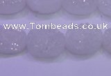 CAG8150 7.5 inches 10*14mm oval white plated druzy agate beads