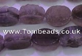 CAG8441 15.5 inches 10*14mm oval grey druzy agate gemstone beads