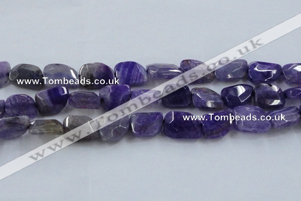 CAG8501 15.5 inches 15*20mm - 18*25mm freeform dragon veins agate beads