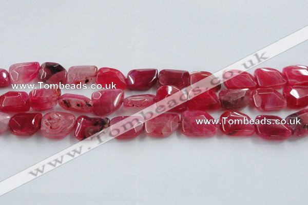 CAG8502 15.5 inches 15*20mm - 18*25mm freeform dragon veins agate beads