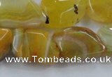 CAG8503 15.5 inches 15*20mm - 18*25mm freeform dragon veins agate beads