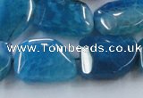 CAG8504 15.5 inches 15*20mm - 18*25mm freeform dragon veins agate beads