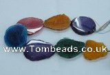 CAG8534 15.5 inches 40*45mm - 45*55mm freeform dragon veins agate beads