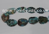 CAG8549 15.5 inches 30*40mm - 35*45mm freeform ocean agate beads