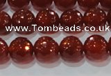 CAG8592 15.5 inches 10mm faceted round red agate gemstone beads