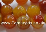 CAG863 15.5 inches 16mm round agate gemstone beads