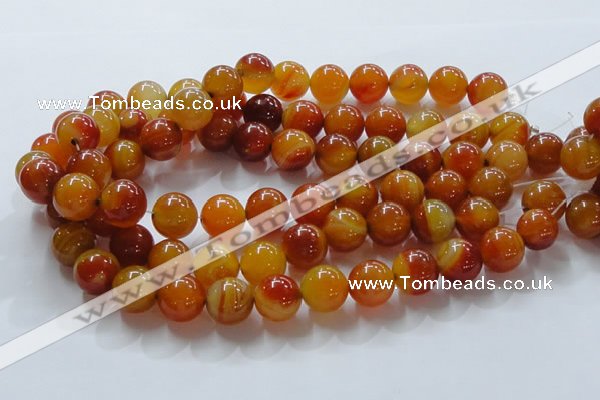 CAG863 15.5 inches 16mm round agate gemstone beads