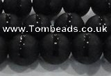 CAG8677 15.5 inches 10mm round matte tibetan agate gemstone beads