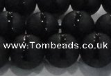 CAG8678 15.5 inches 12mm round matte tibetan agate gemstone beads