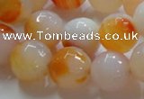 CAG869 15.5 inches 16mm faceted round agate gemstone beads