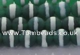 CAG8711 15.5 inches 8mm round matte tibetan agate gemstone beads