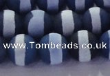 CAG8718 15.5 inches 12mm round matte tibetan agate gemstone beads