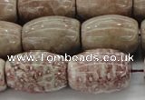 CAG8766 15.5 inches 15*20mm rice chrysanthemum agate beads