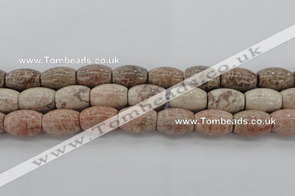 CAG8767 15.5 inches 18*25mm rice chrysanthemum agate beads