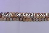 CAG8893 15.5 inches 10mm round matte crazy lace agate beads