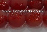 CAG8916 15.5 inches 12mm round matte red agate beads wholesale