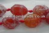 CAG9065 15.5 inches 15*20mm nuggets fire crackle agate beads