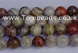 CAG9110 15.5 inches 4mm round Mexican crazy lace agate beads