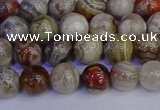 CAG9111 15.5 inches 6mm round Mexican crazy lace agate beads