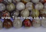 CAG9112 15.5 inches 8mm round Mexican crazy lace agate beads