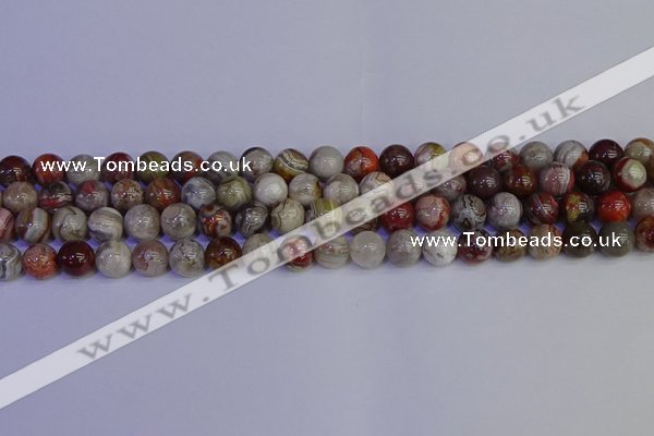 CAG9112 15.5 inches 8mm round Mexican crazy lace agate beads