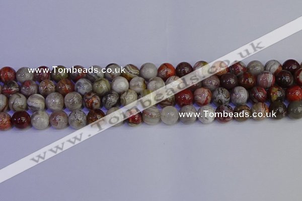 CAG9113 15.5 inches 10mm round Mexican crazy lace agate beads