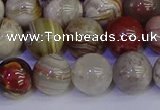 CAG9114 15.5 inches 12mm round Mexican crazy lace agate beads