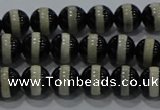 CAG9132 15.5 inches 6mm round tibetan agate beads wholesale
