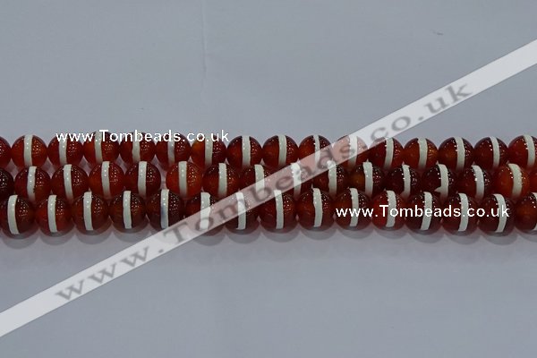 CAG9142 15.5 inches 10mm round tibetan agate beads wholesale