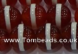 CAG9145 15.5 inches 16mm round tibetan agate beads wholesale