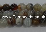 CAG9148 15.5 inches 6mm round line agate beads wholesale