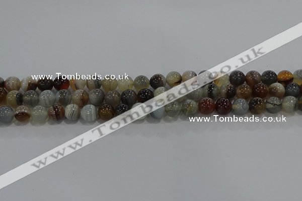 CAG9149 15.5 inches 8mm round line agate beads wholesale