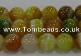 CAG9164 15.5 inches 8mm round line agate beads wholesale