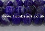 CAG9171 15.5 inches 8mm round line agate beads wholesale