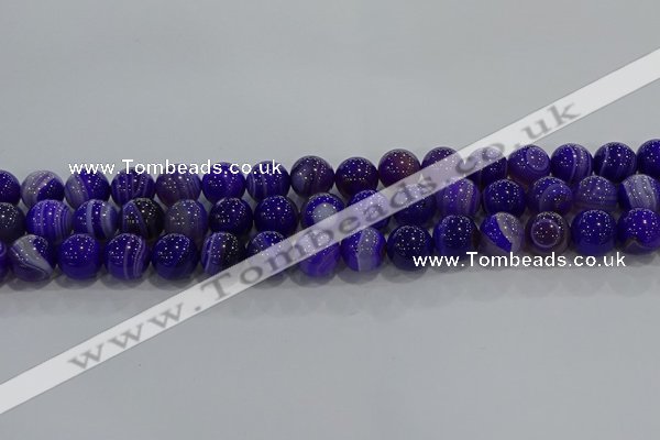 CAG9172 15.5 inches 10mm round line agate beads wholesale